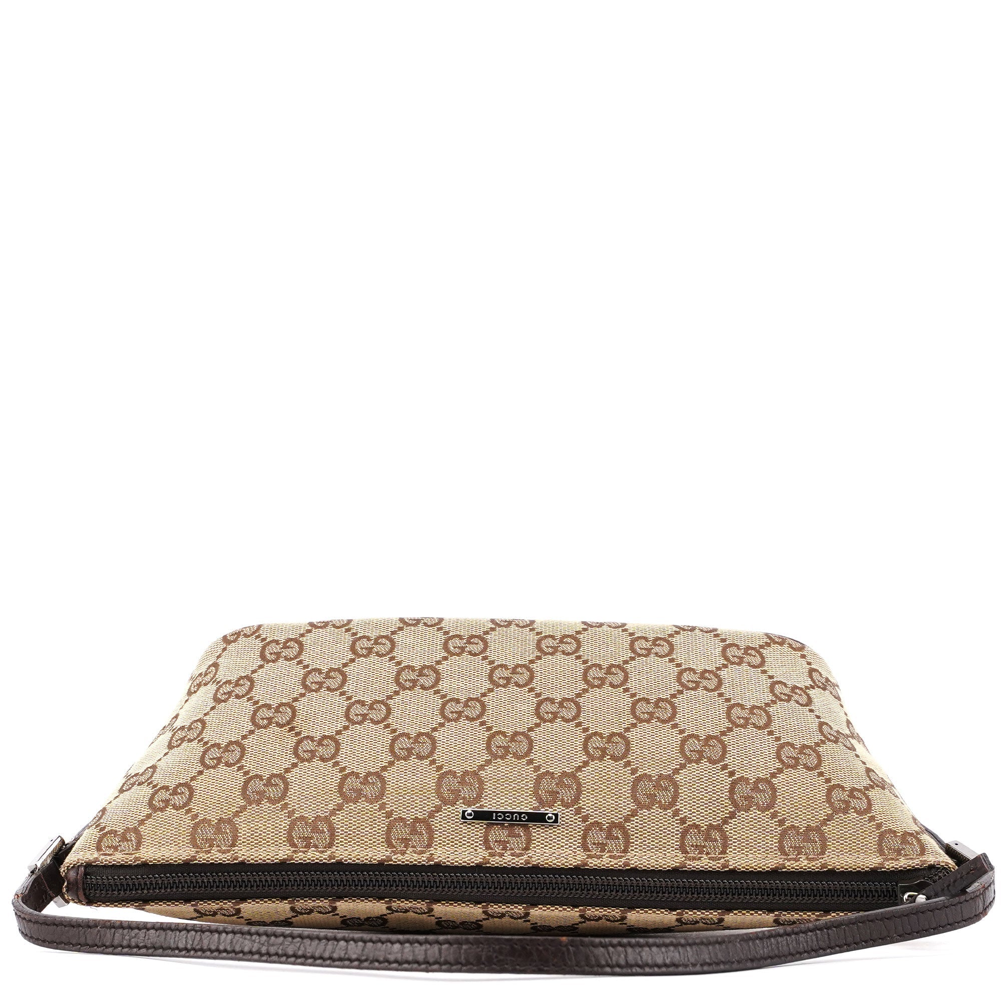 07198 Beige Brown GG Boat Pochette
