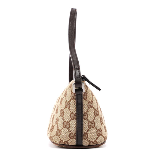 07198 Beige Brown GG Boat Pochette