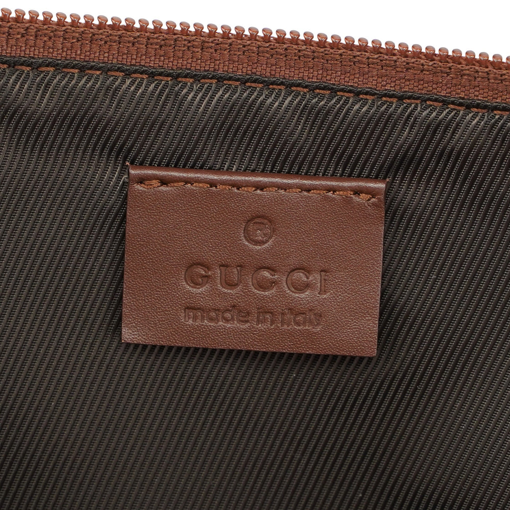 07198 Beige Brown GG Boat Pochette
