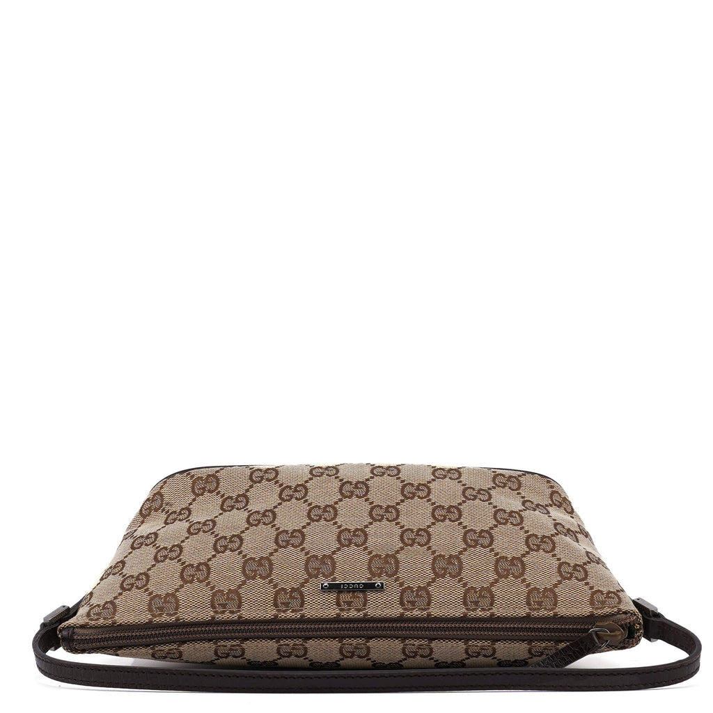 07198 Beige Brown GG Boat Pochette