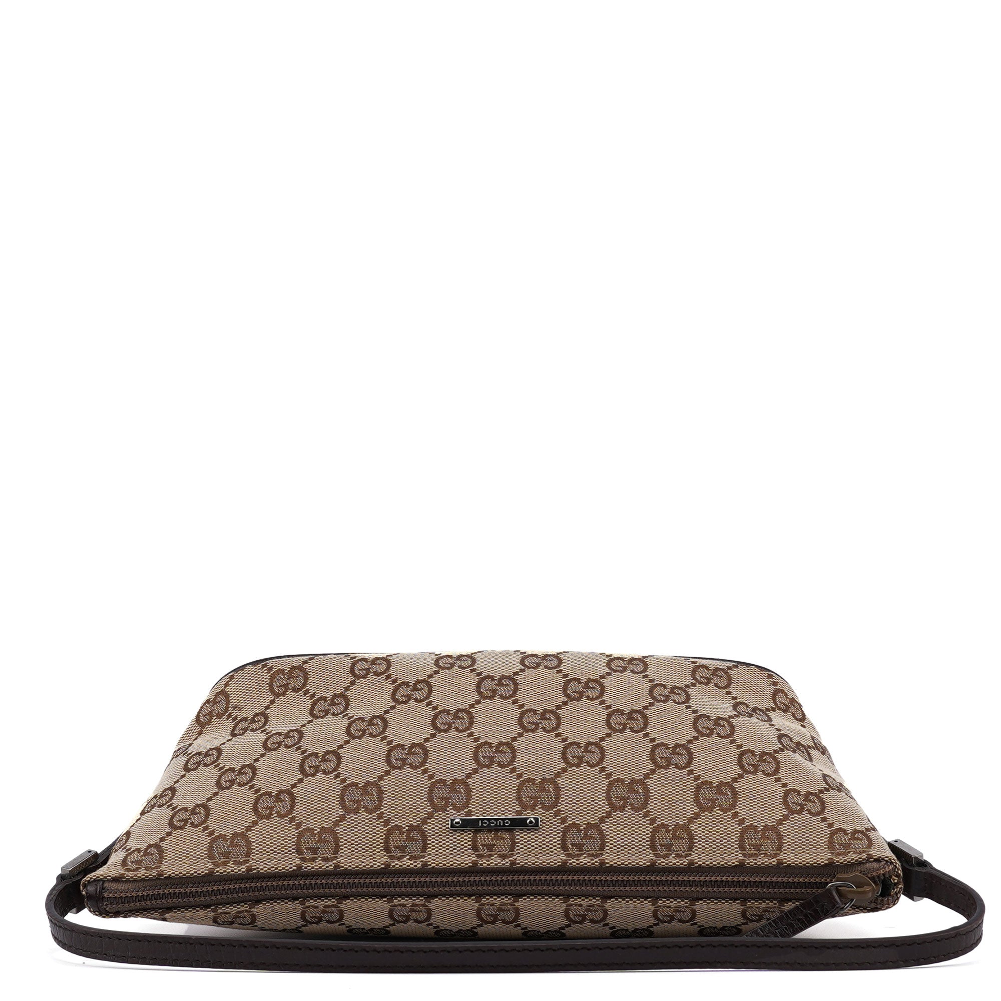 07198 Beige Brown GG Boat Pochette