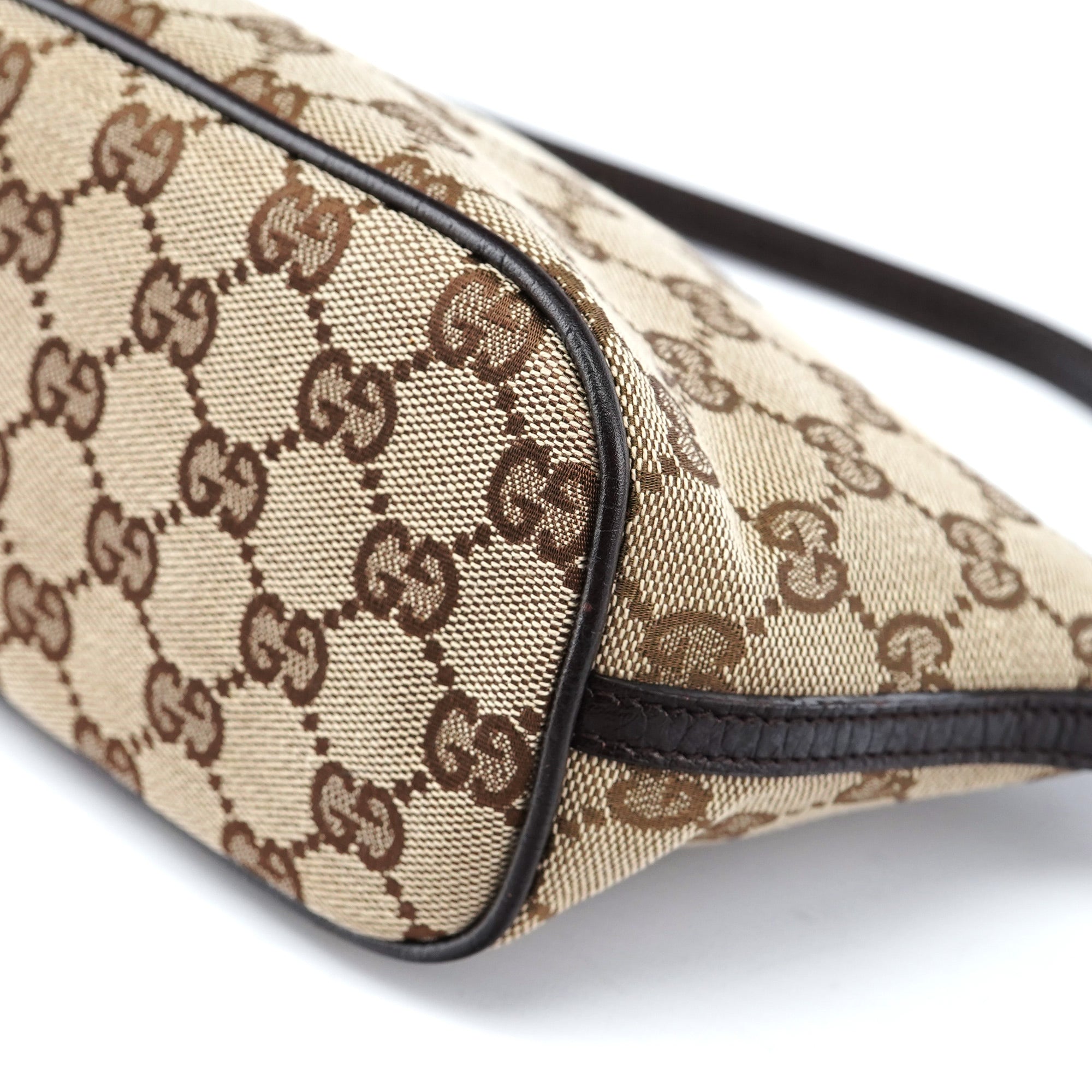 07198 Beige Brown GG Boat Pochette