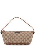07198 Beige Brown GG Boat Pochette