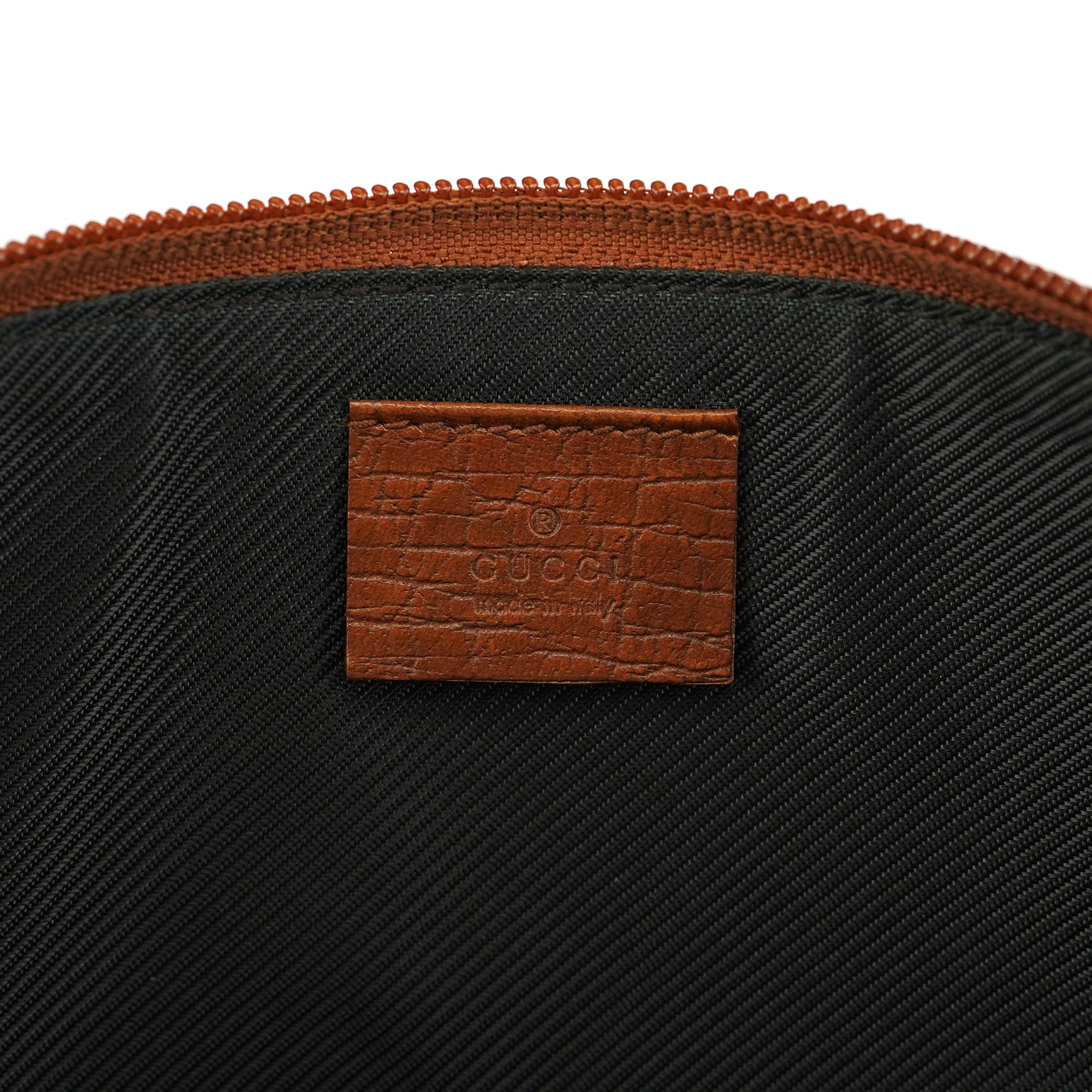 07198 Beige Brown GG Boat Pochette
