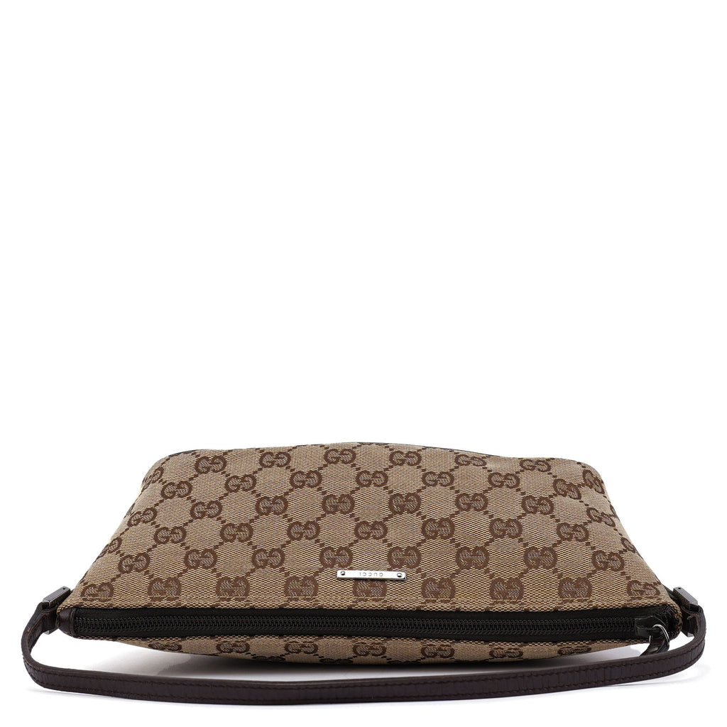 07198 Beige Brown GG Boat Pochette