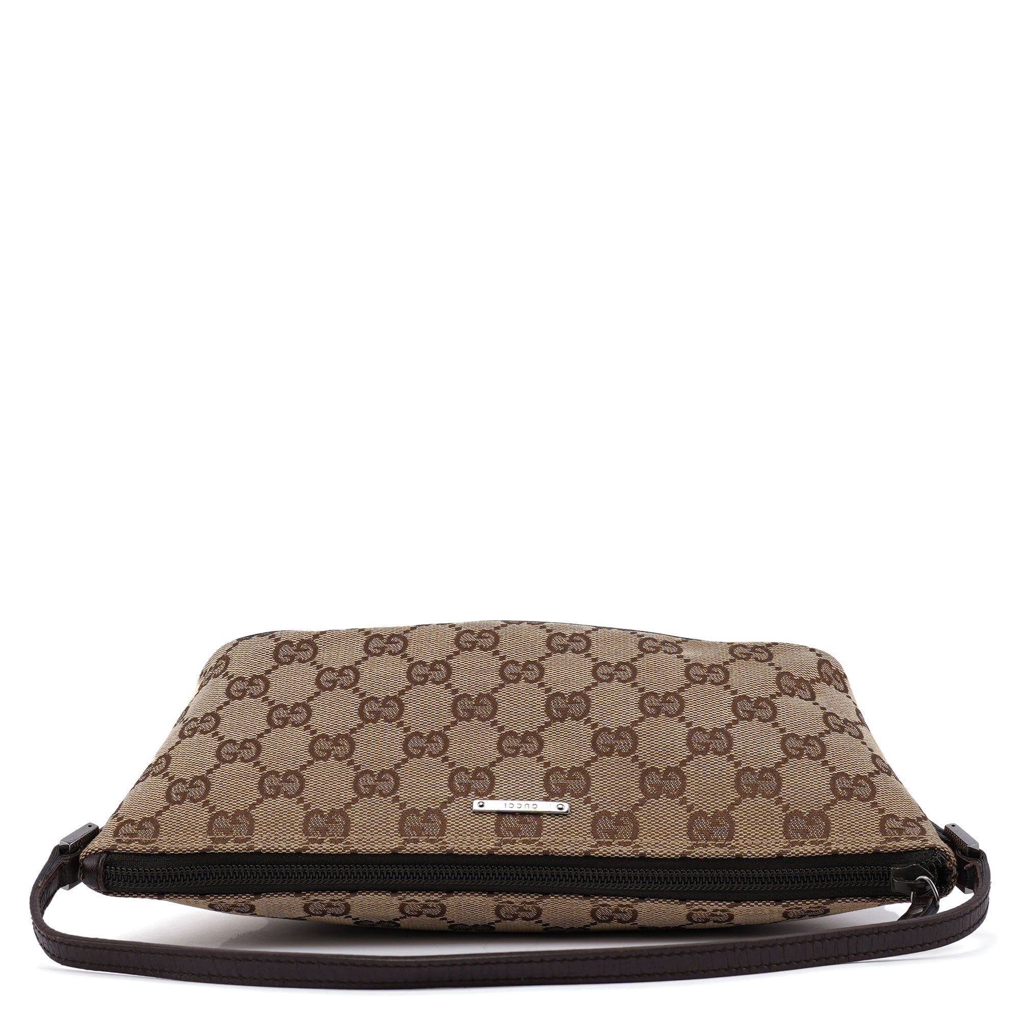 07198 Beige Brown GG Boat Pochette