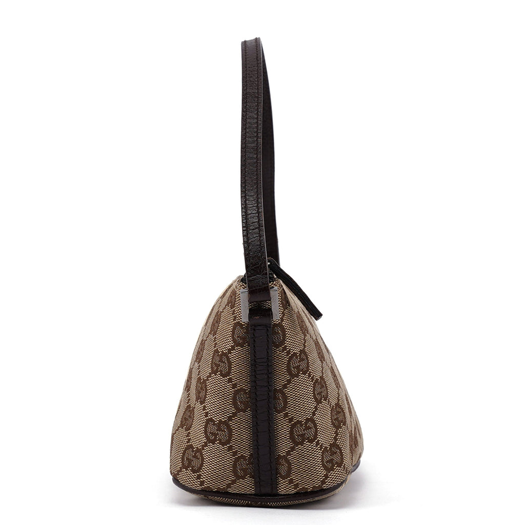 07198 Beige Brown GG Boat Pochette