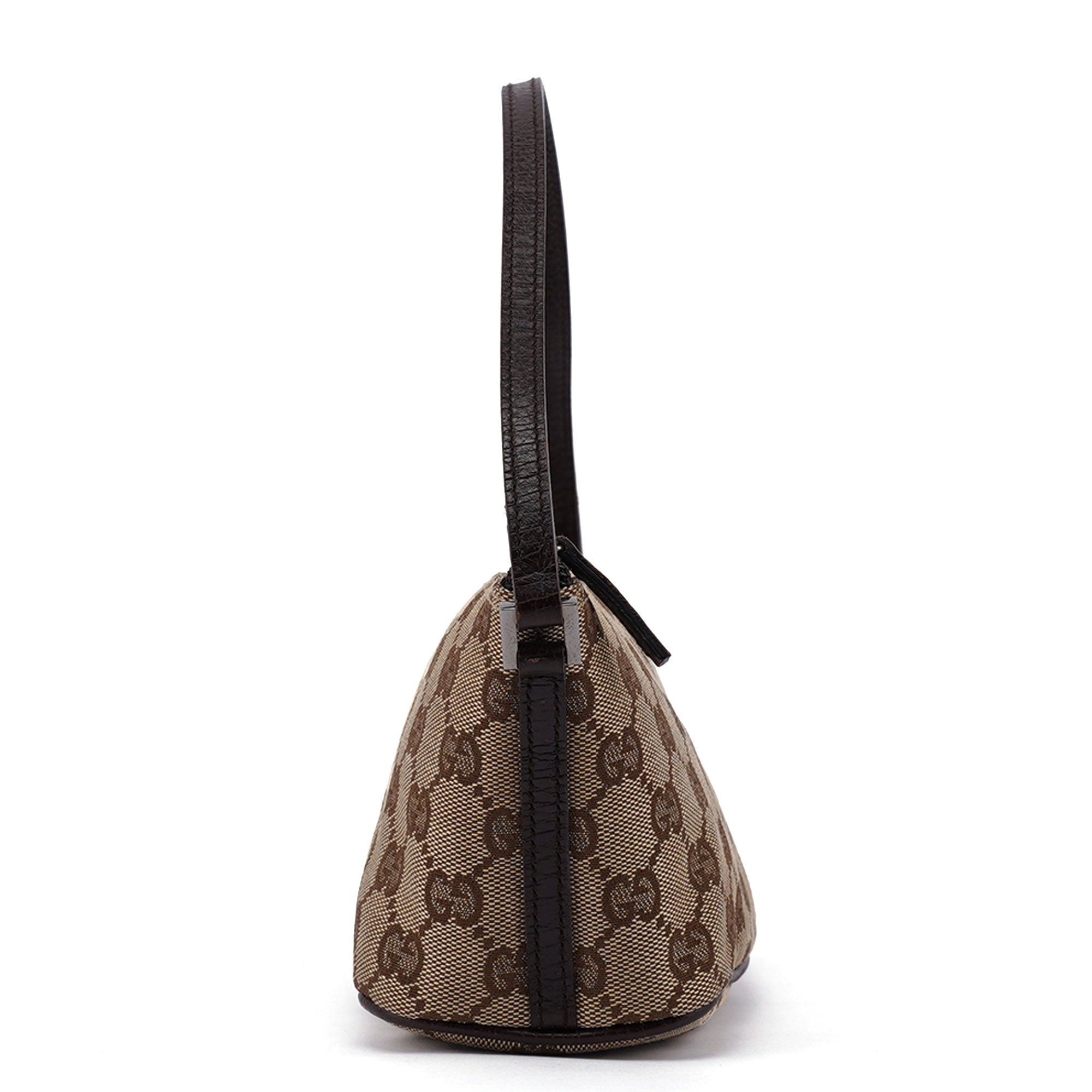 07198 Beige Brown GG Boat Pochette