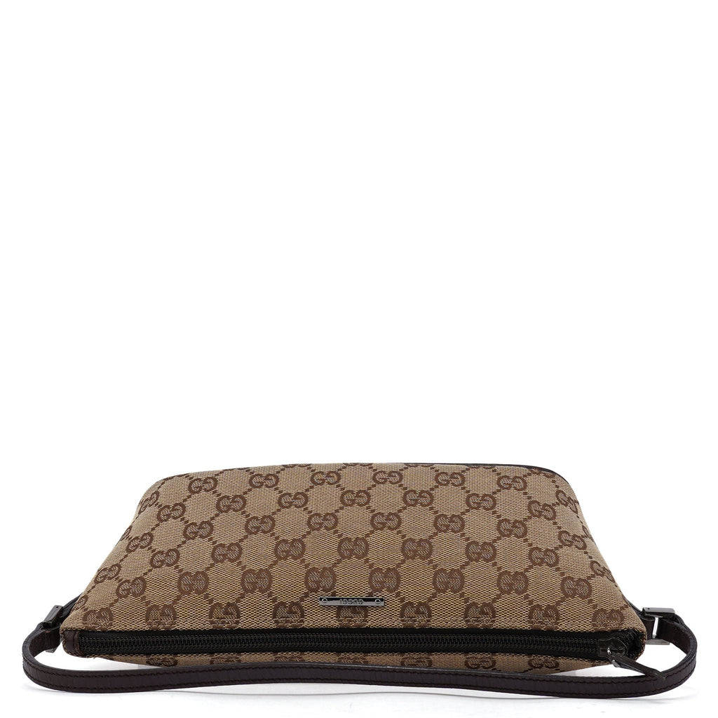 07198 Beige Brown GG Boat Pochette
