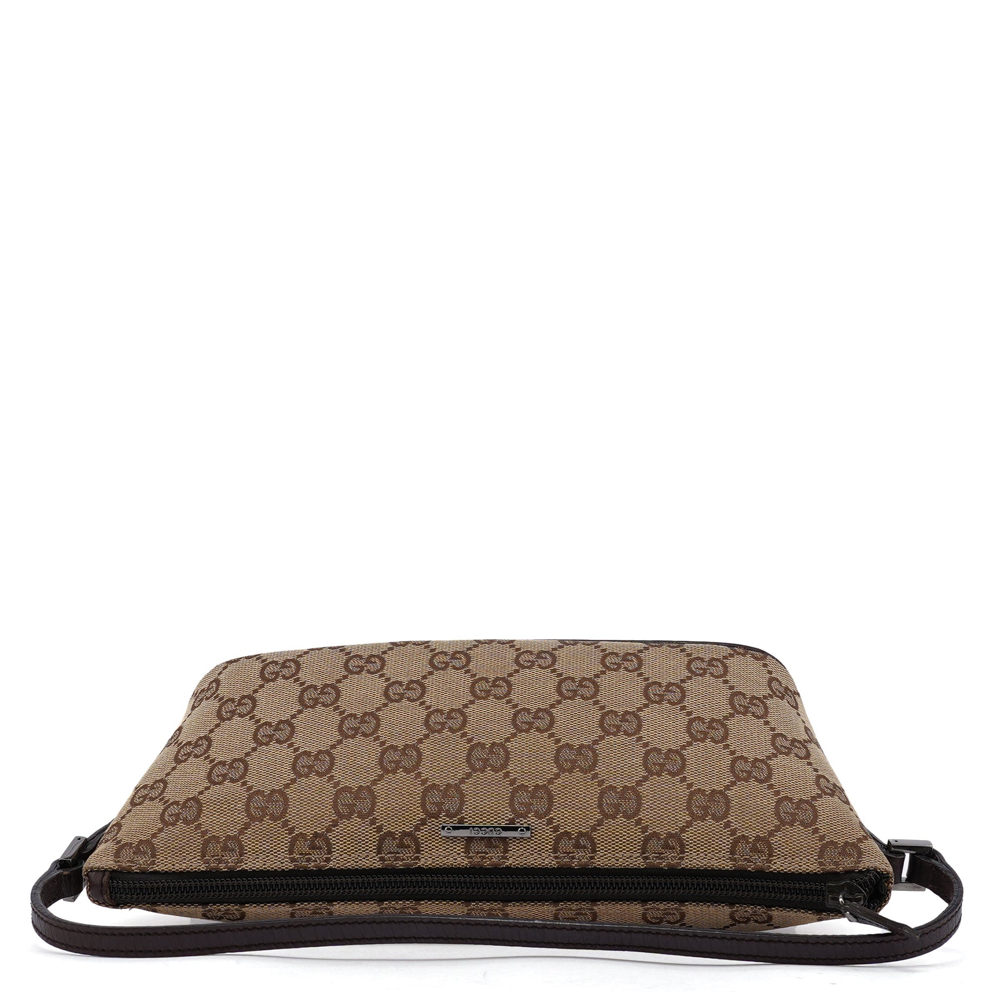 07198 Beige Brown GG Boat Pochette