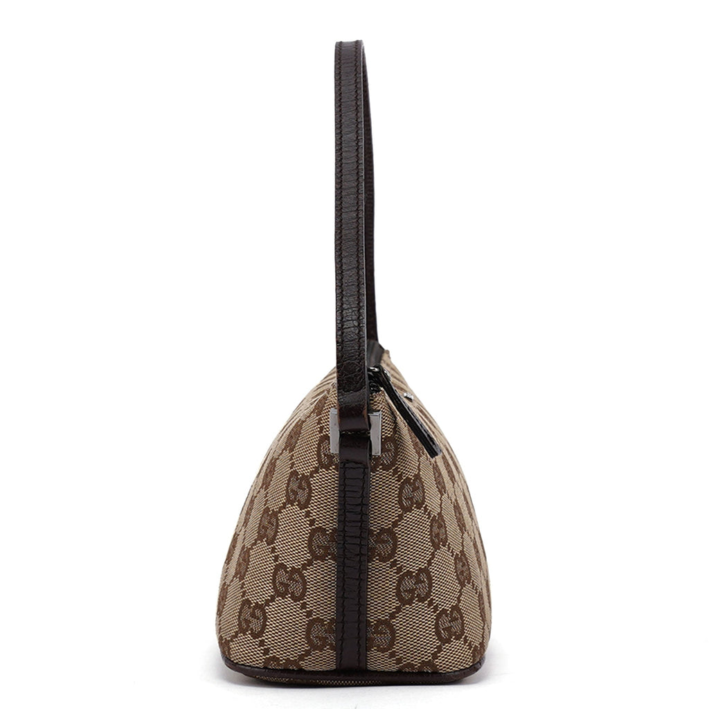 07198 Beige Brown GG Boat Pochette