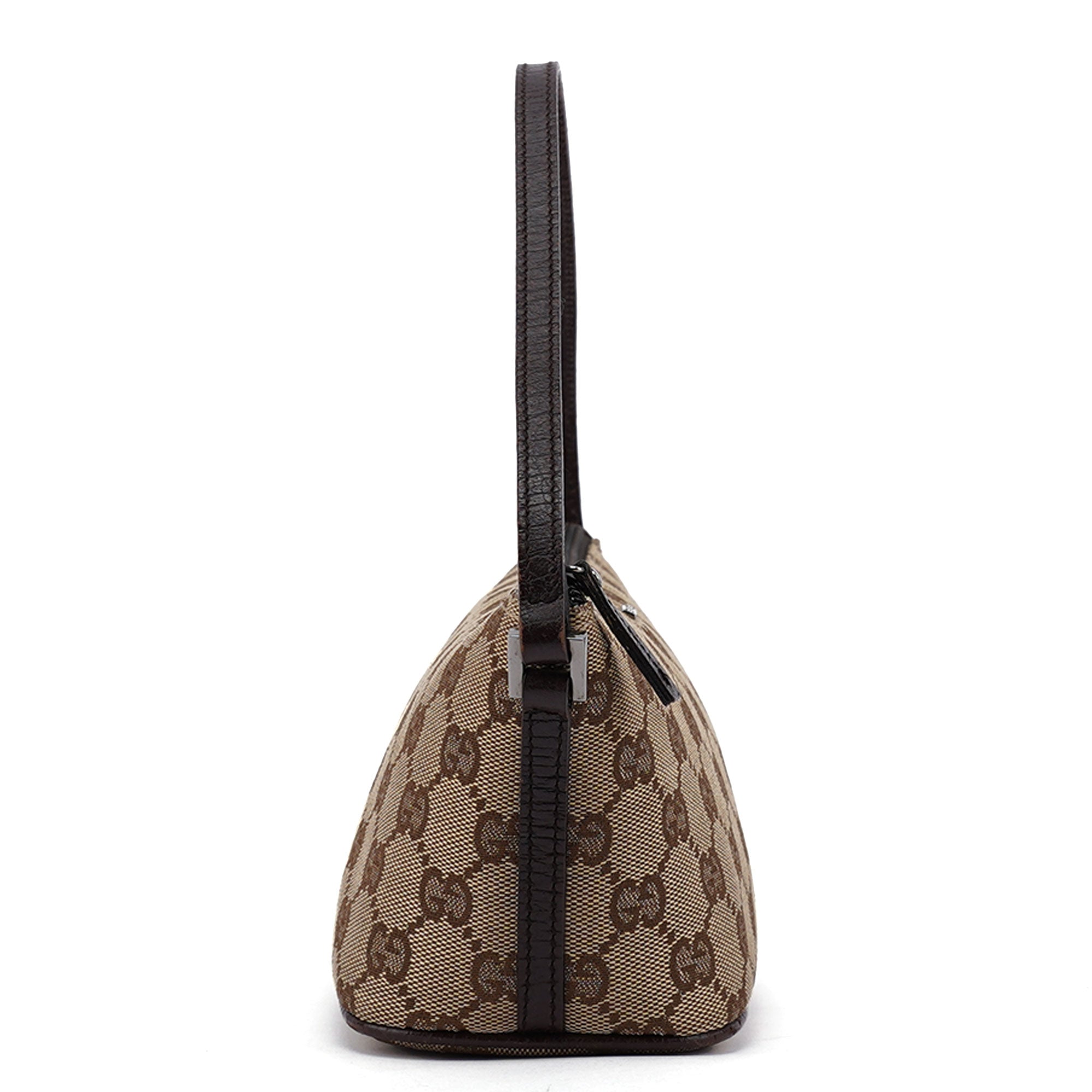 07198 Beige Brown GG Boat Pochette