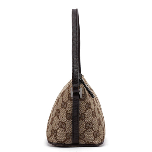 07198 Beige Brown GG Boat Pochette