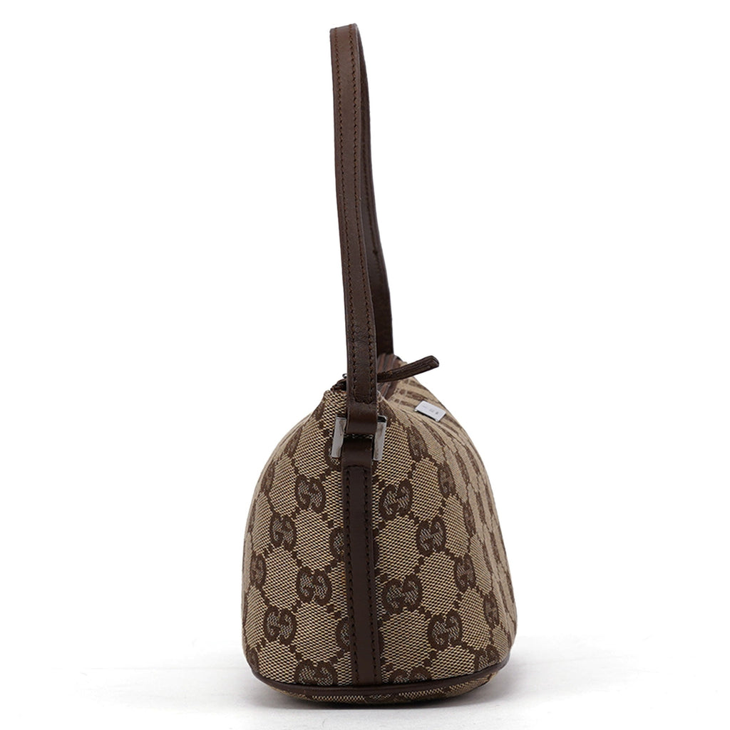 07198 Beige Brown GG Boat Pochette