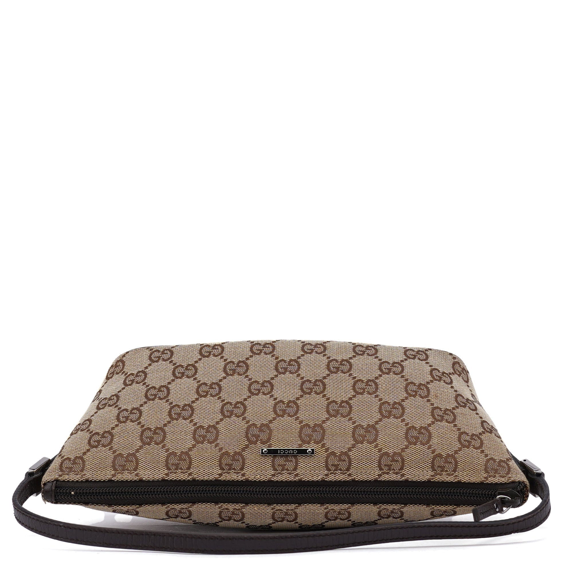 07198 Beige Brown GG Boat Pochette
