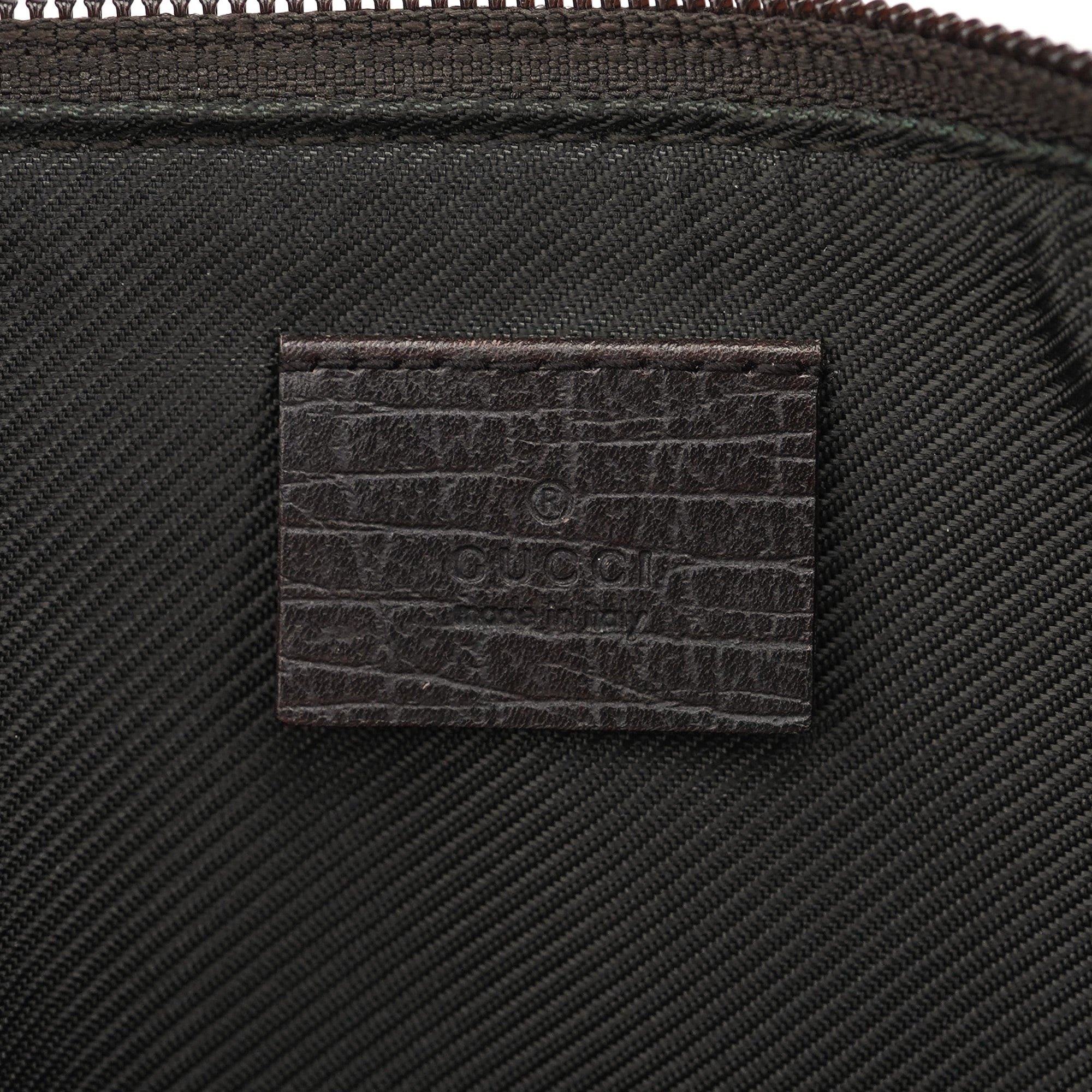 07198 Beige Brown GG Boat Pochette