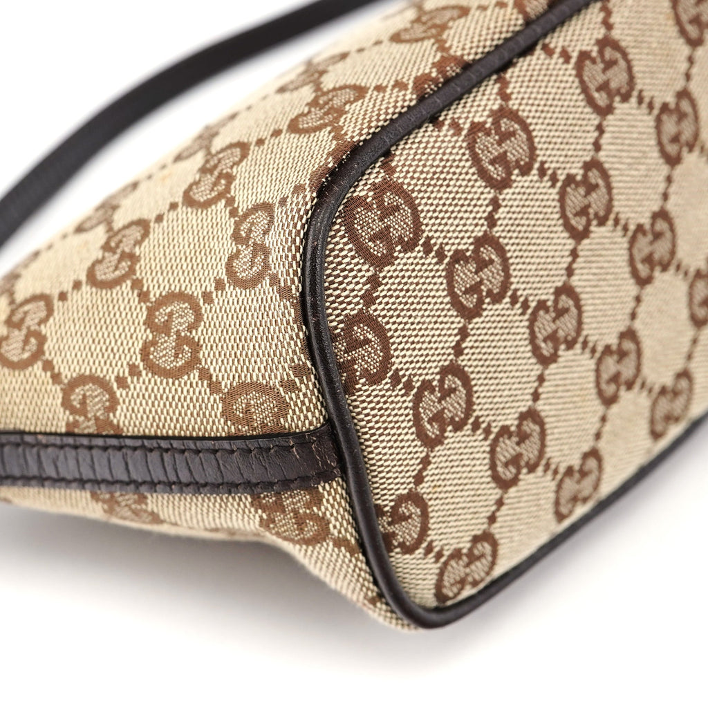 07198 Beige Brown GG Boat Pochette