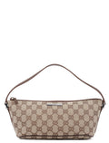 07198 Beige Brown GG Boat Pochette