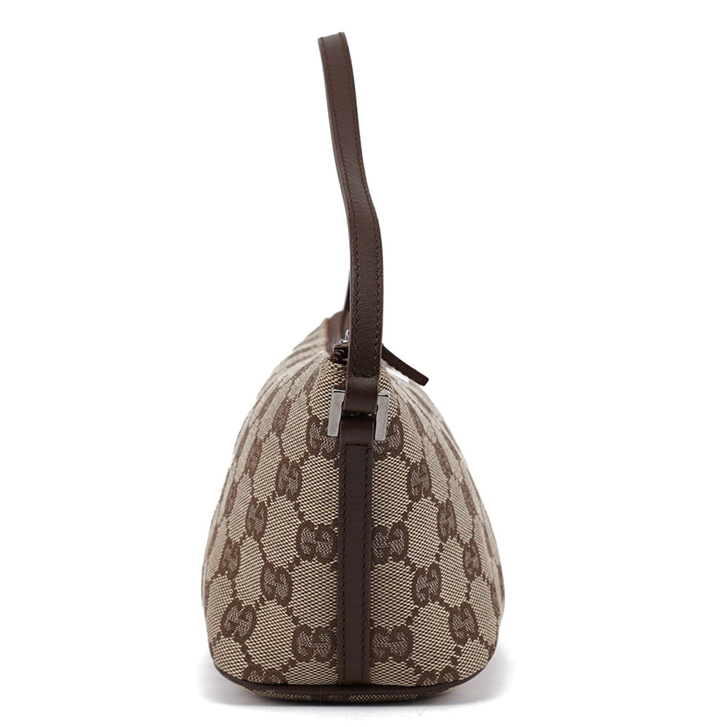 07198 Beige Brown GG Boat Pochette