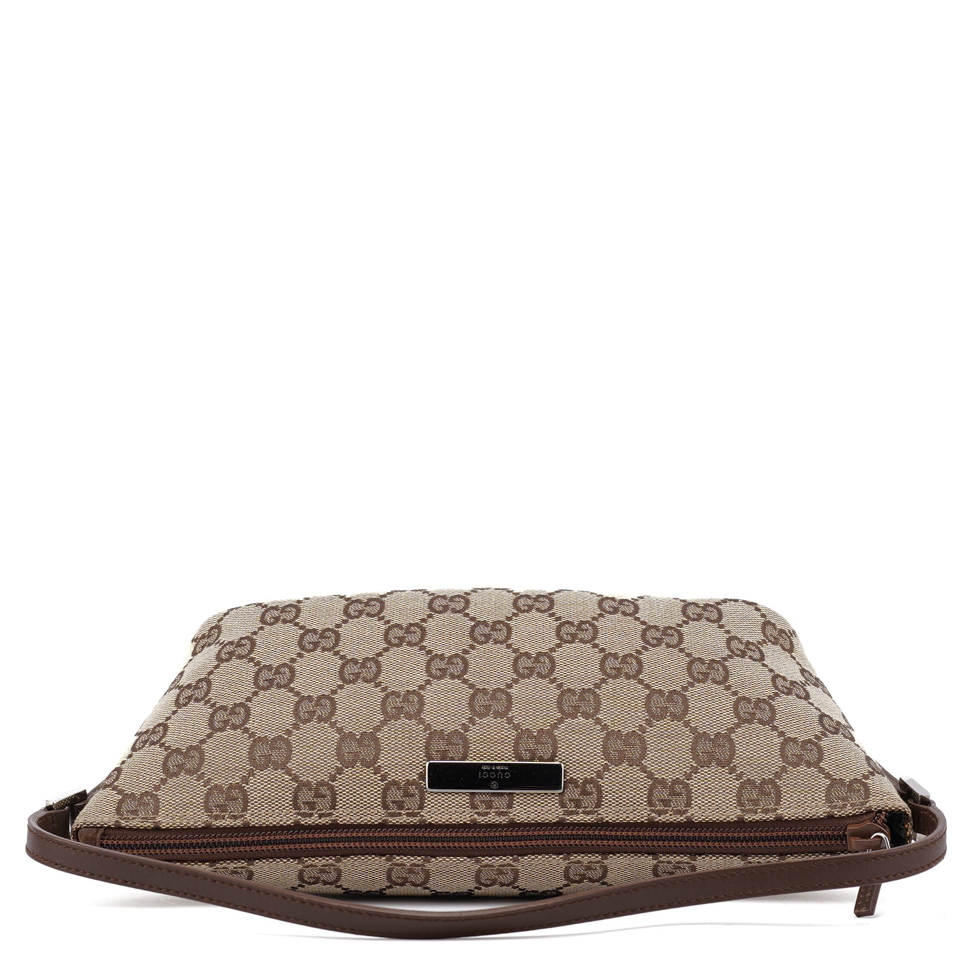 07198 Beige Brown GG Boat Pochette