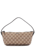07198 Beige Brown GG Boat Pochette