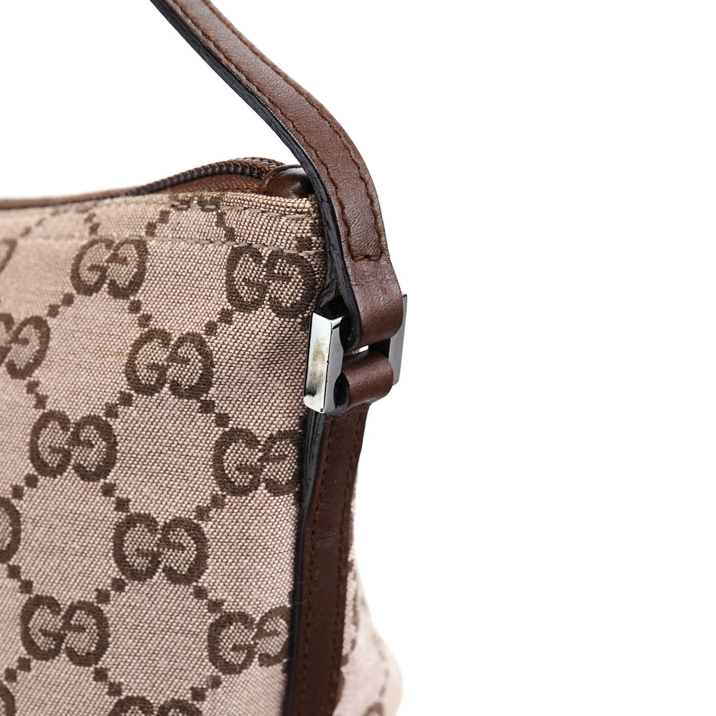 07198 Beige Brown GG Boat Pochette