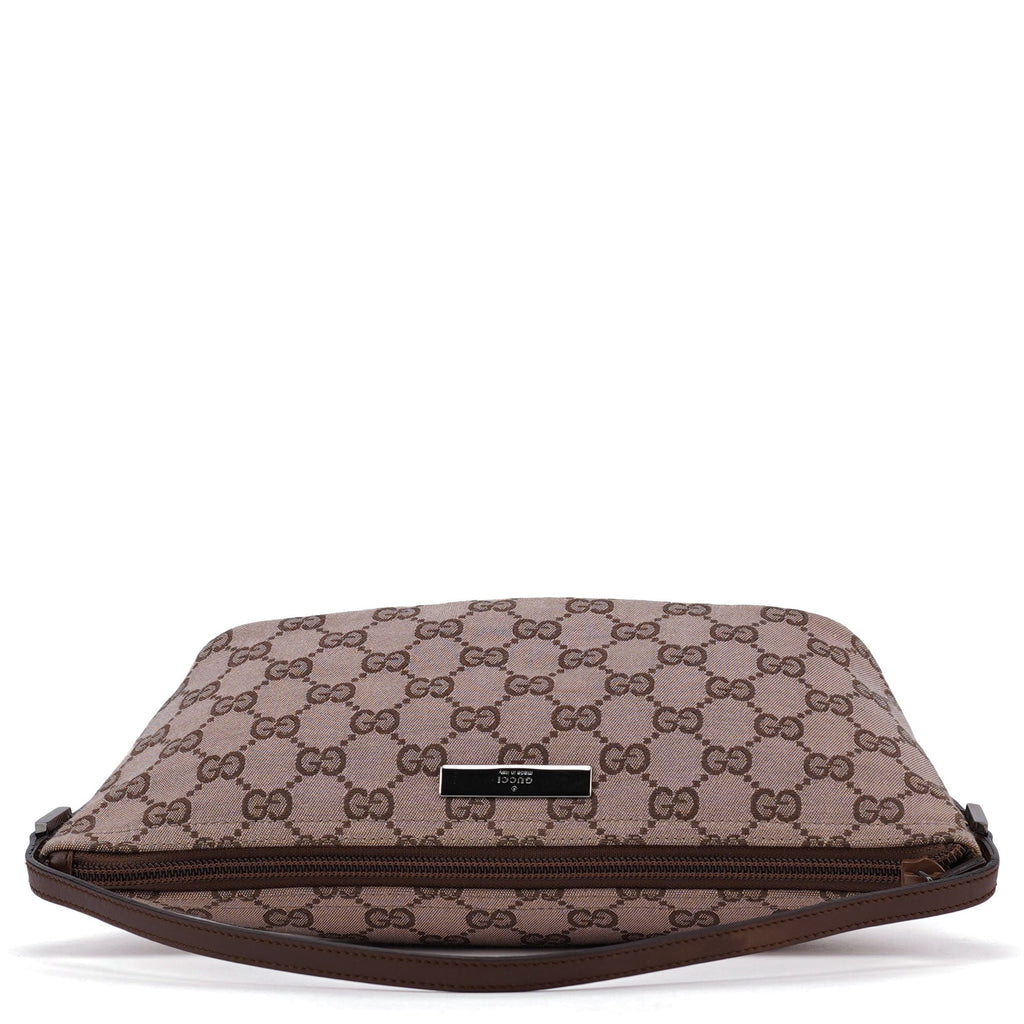 07198 Beige Brown GG Boat Pochette