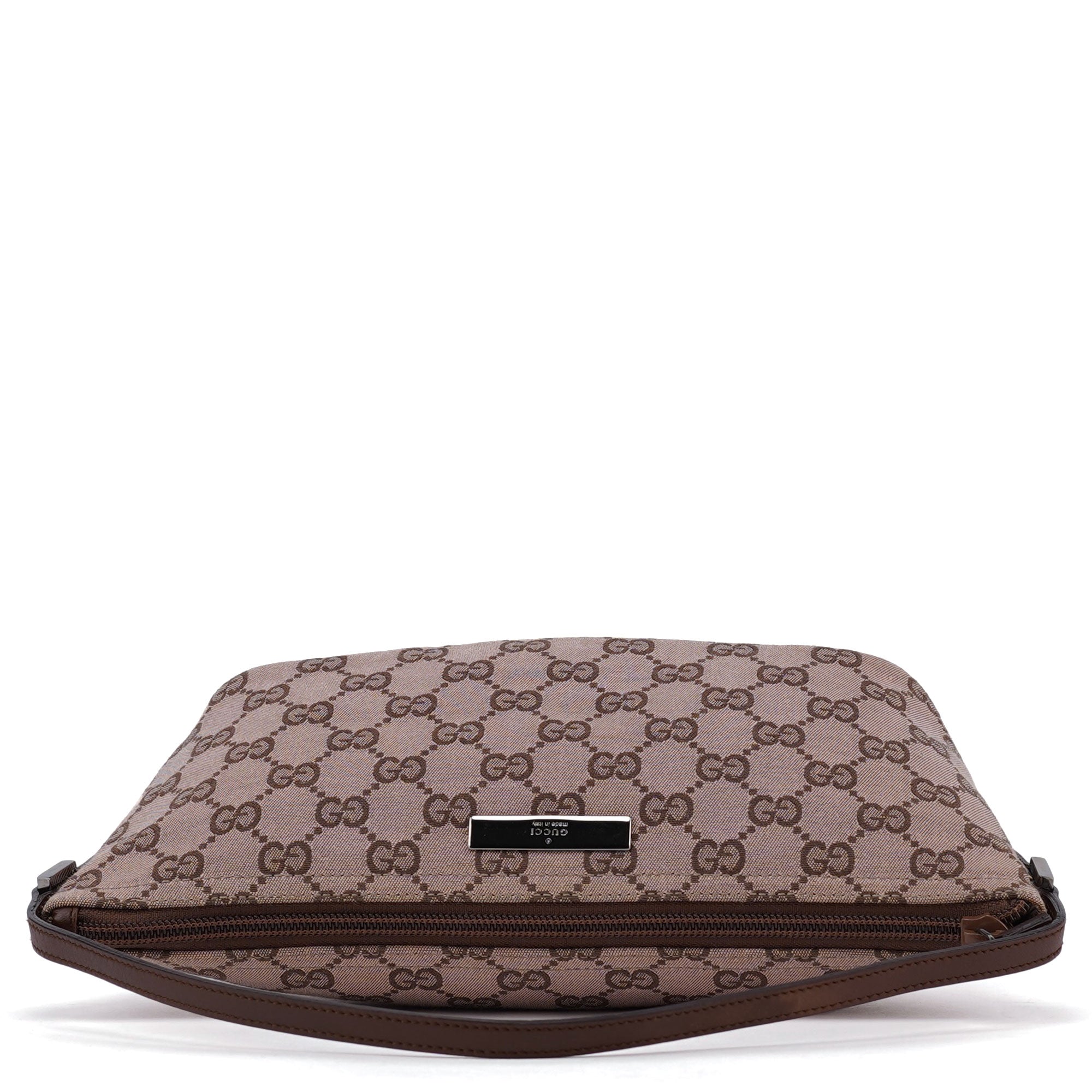 07198 Beige Brown GG Boat Pochette