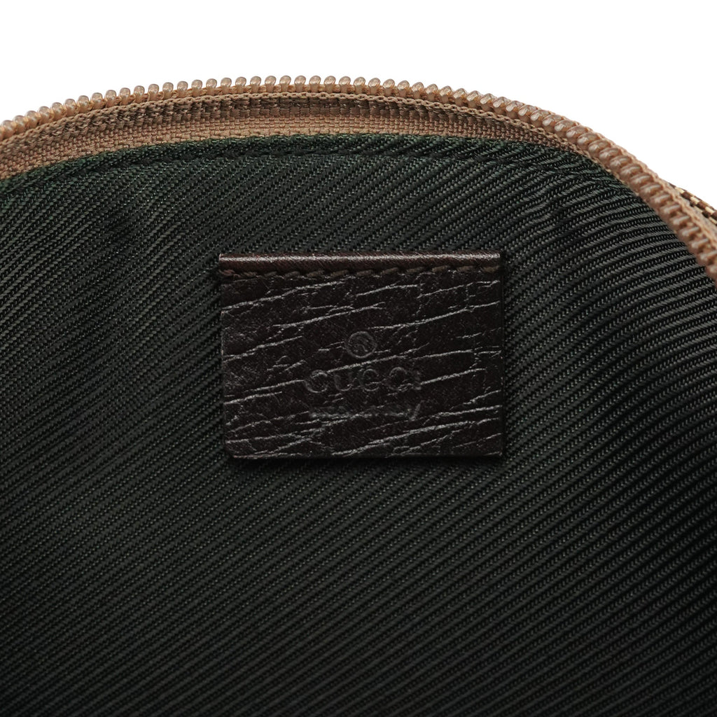 07198 Beige Brown GG Boat Pochette Bag
