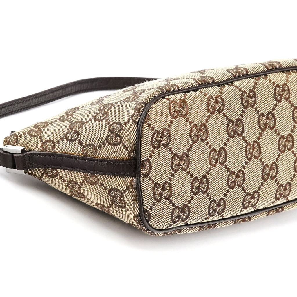 07198 Beige Brown GG Boat Pochette Bag