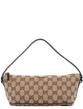 07198 Beige Brown GG Boat Pochette Bag