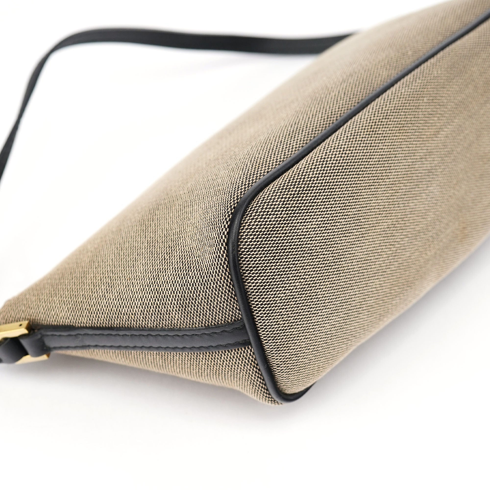 07198 Beige Canvas Boat Pochette