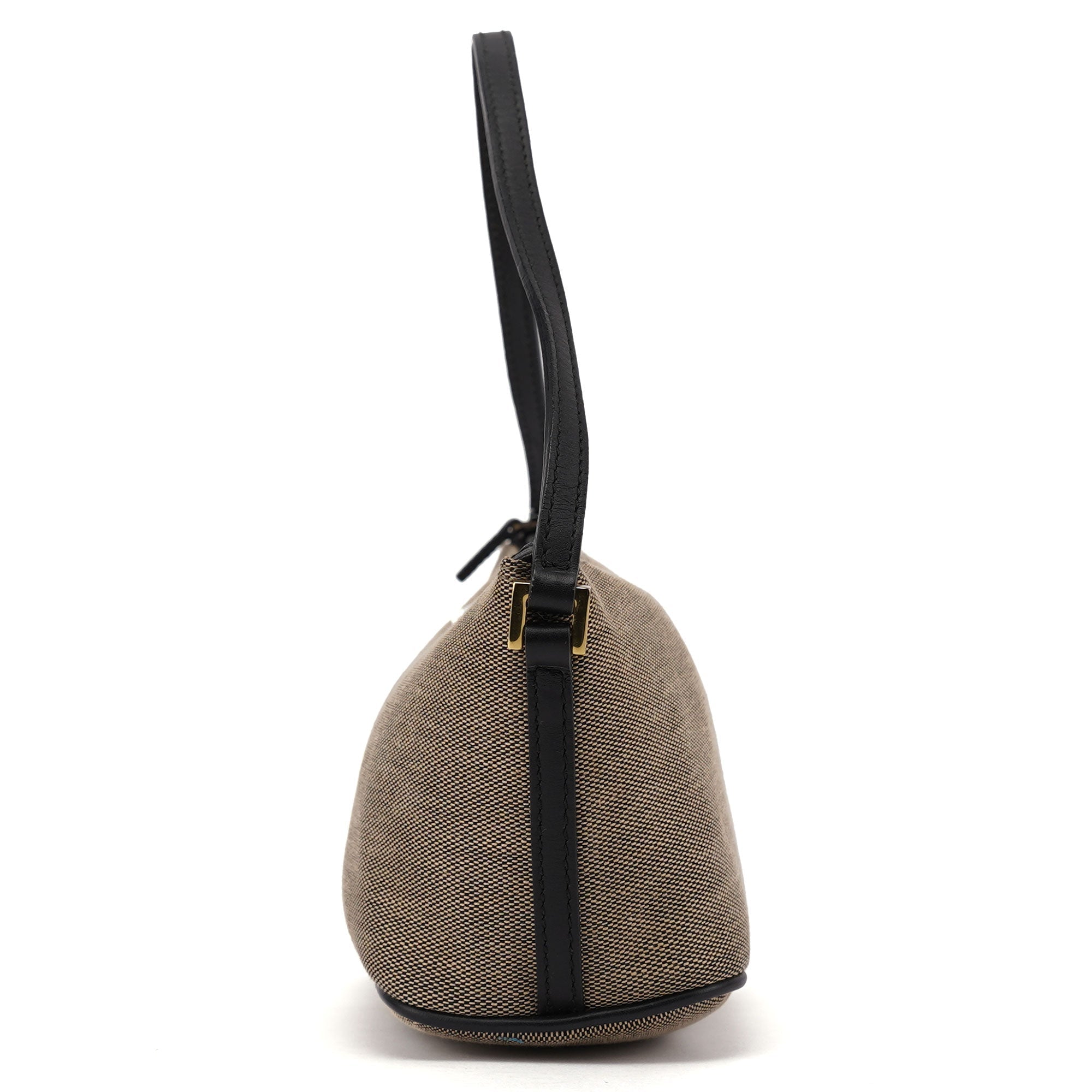 07198 Beige Canvas Boat Pochette