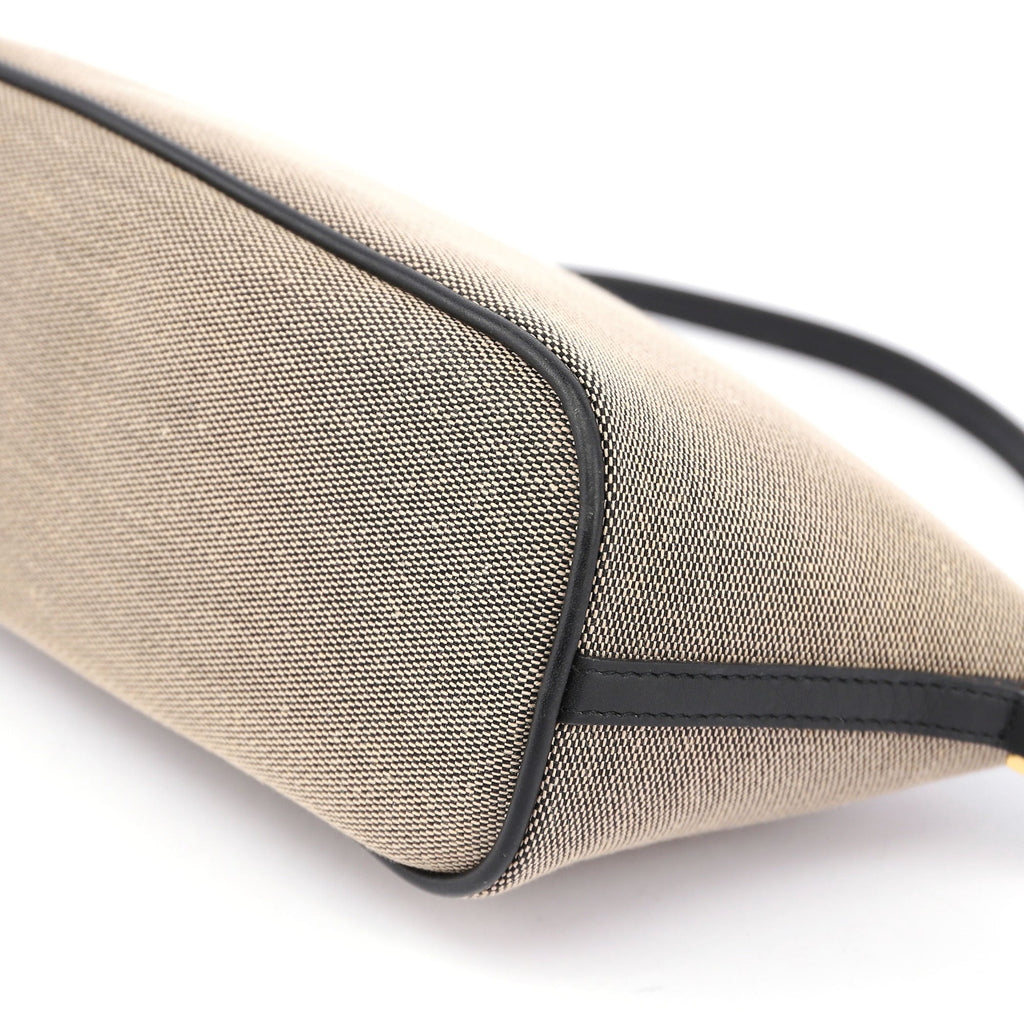 07198 Beige Canvas Boat Pochette