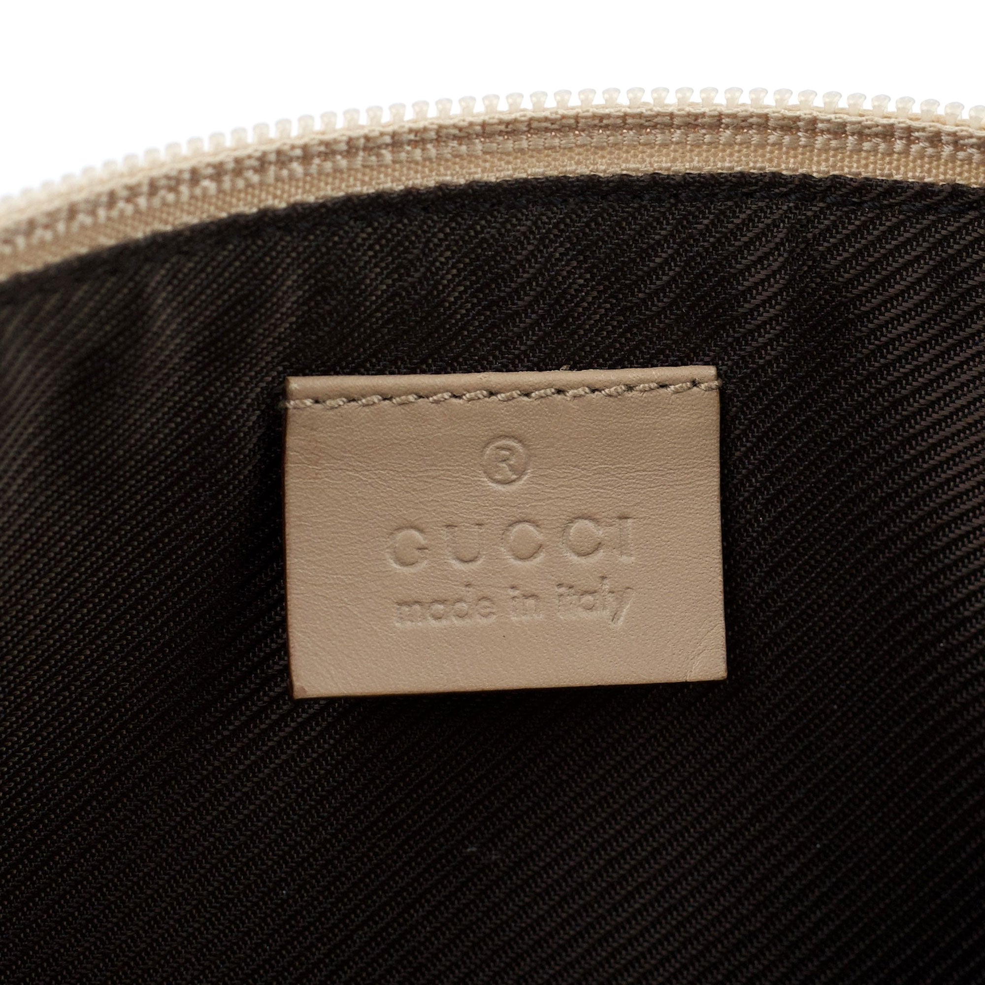 07198 Beige GG Boat Pochette
