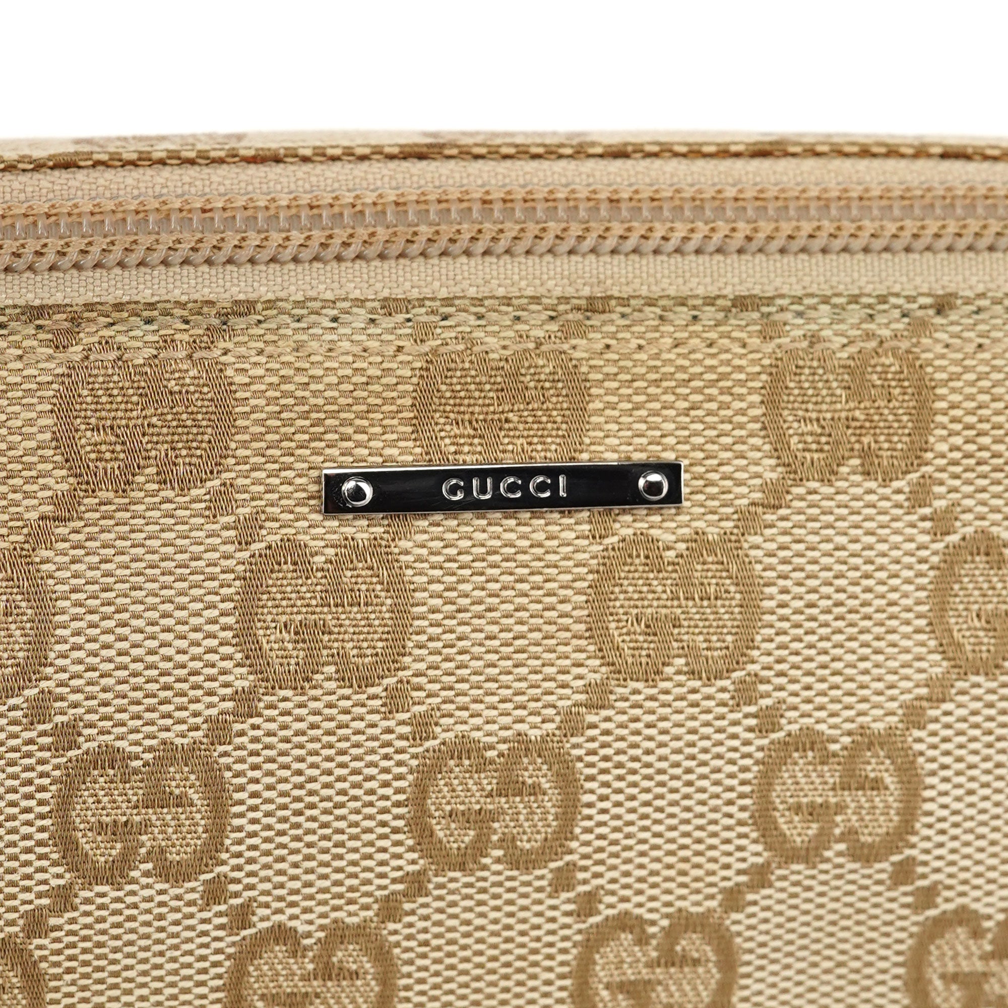 07198 Beige GG Boat Pochette