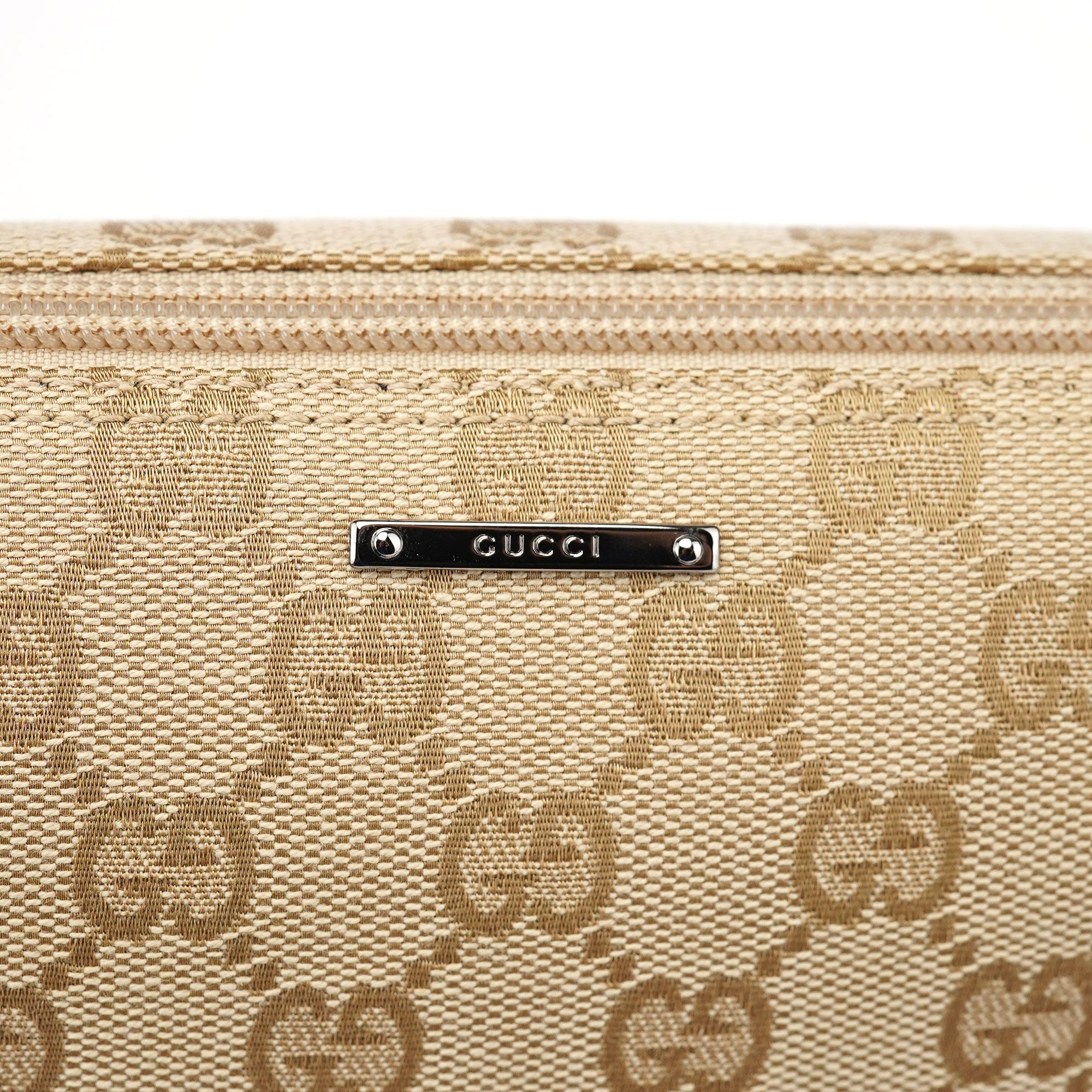 07198 Beige GG Boat Pochette