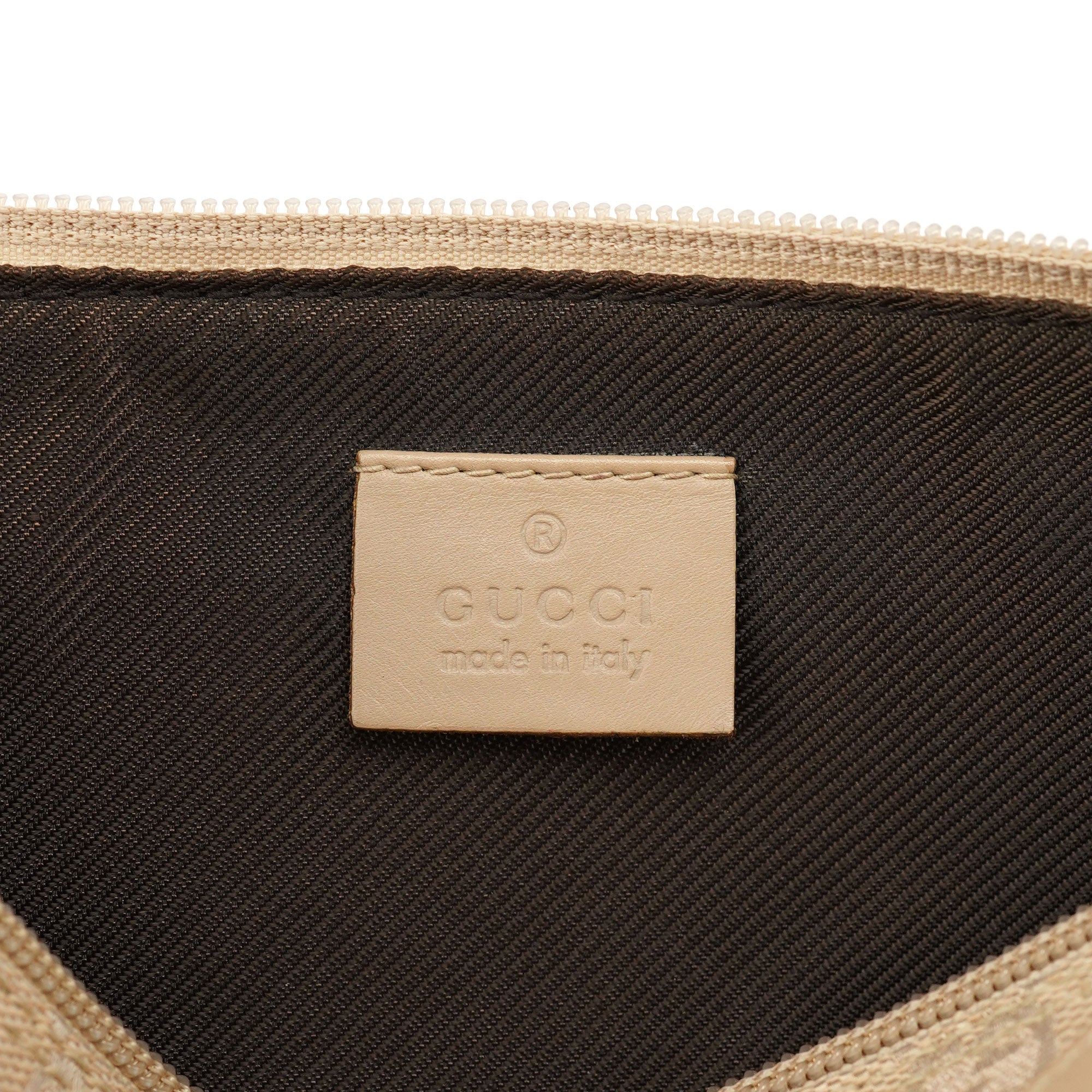 07198 Beige GG Boat Pochette