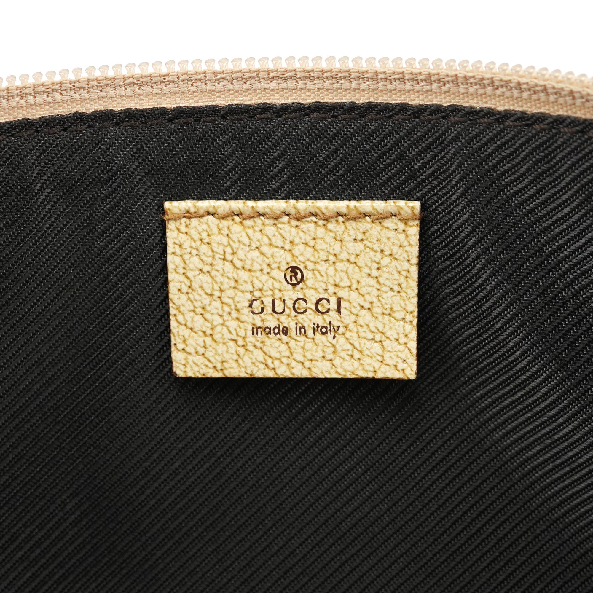 07198 Beige GG Boat Pochette