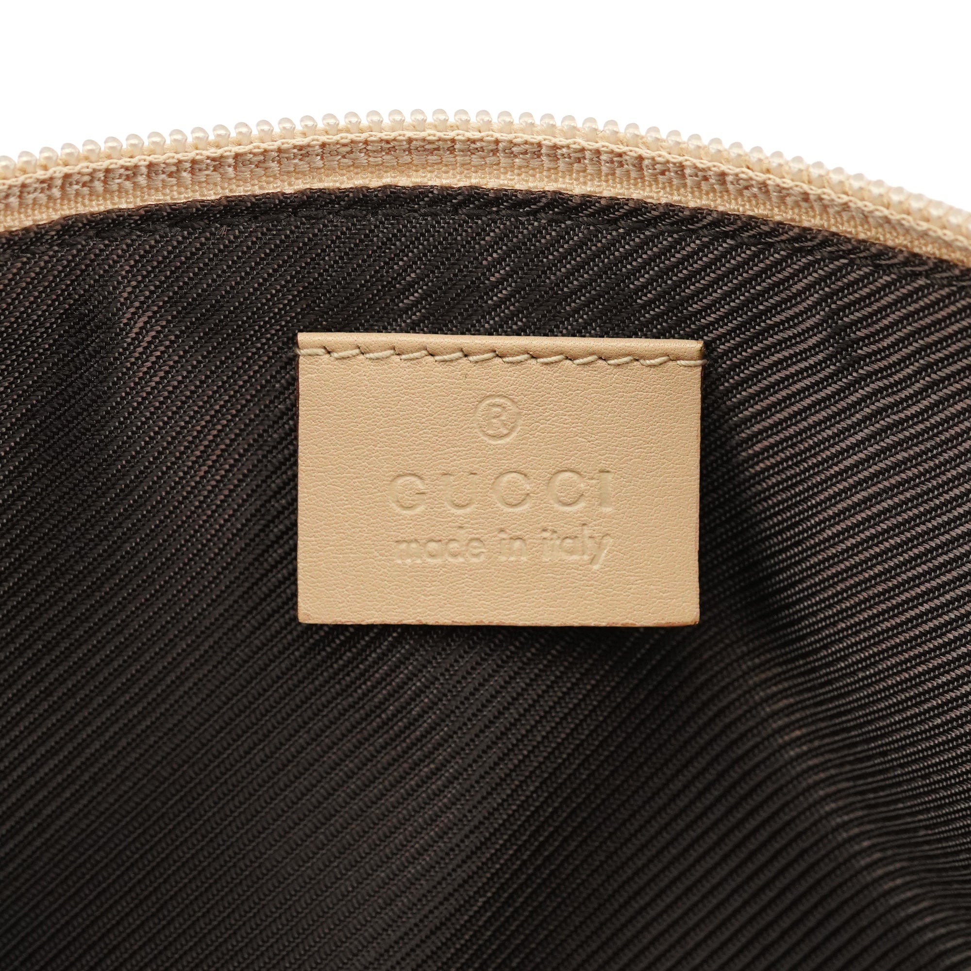 07198 Beige GG Boat Pochette