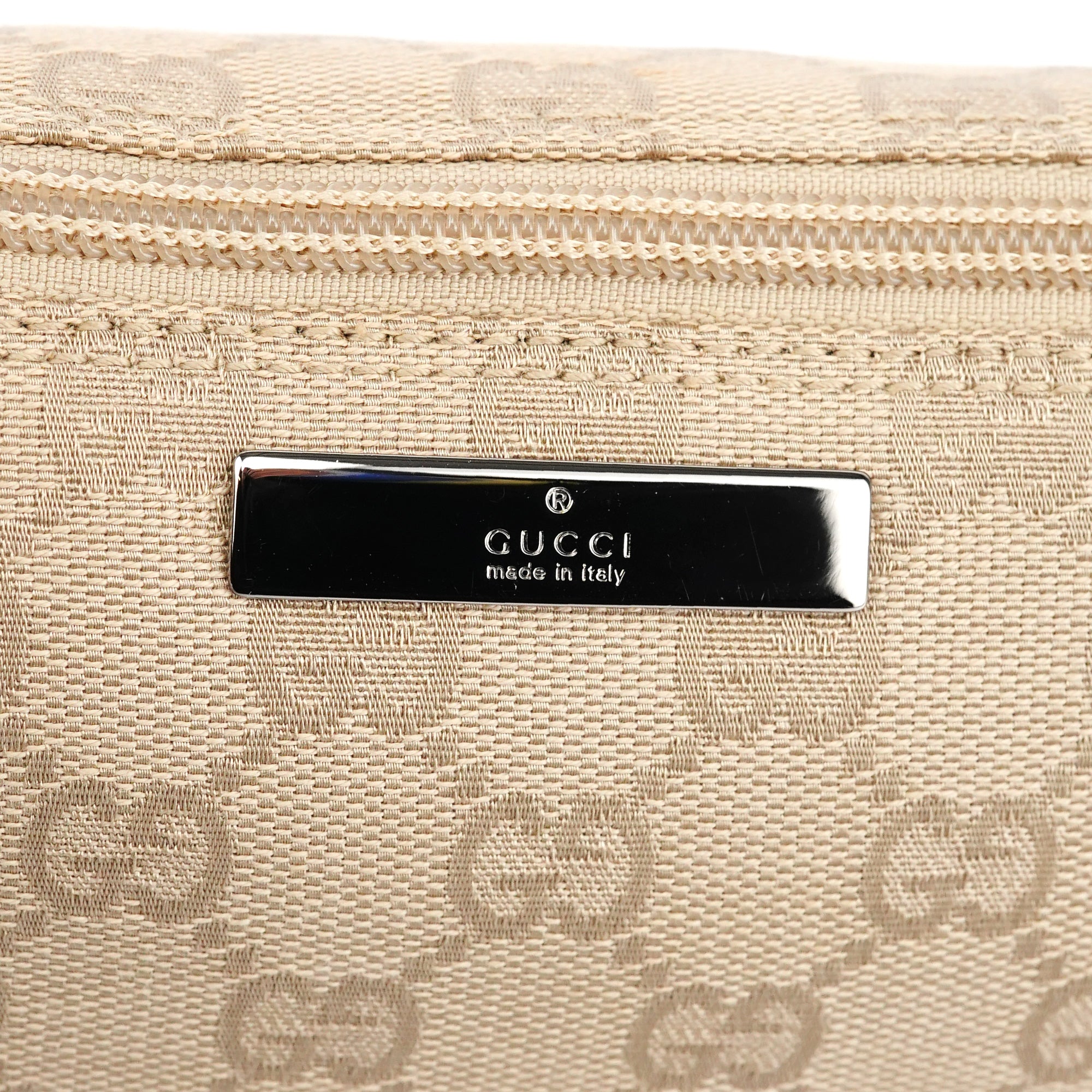 07198 Beige GG Boat Pochette