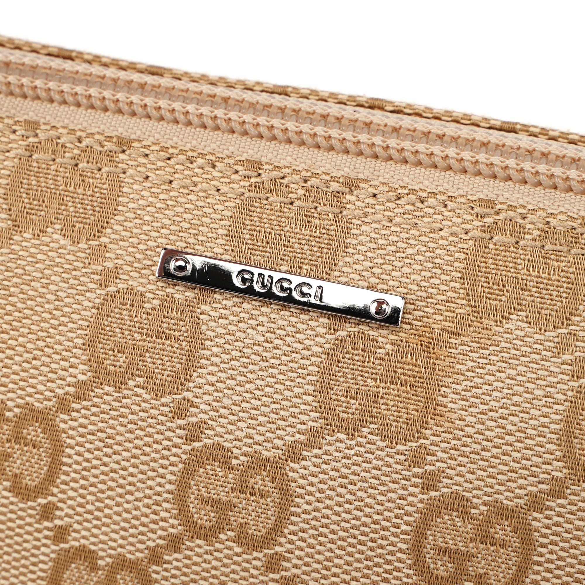 07198 Beige GG Boat Pochette