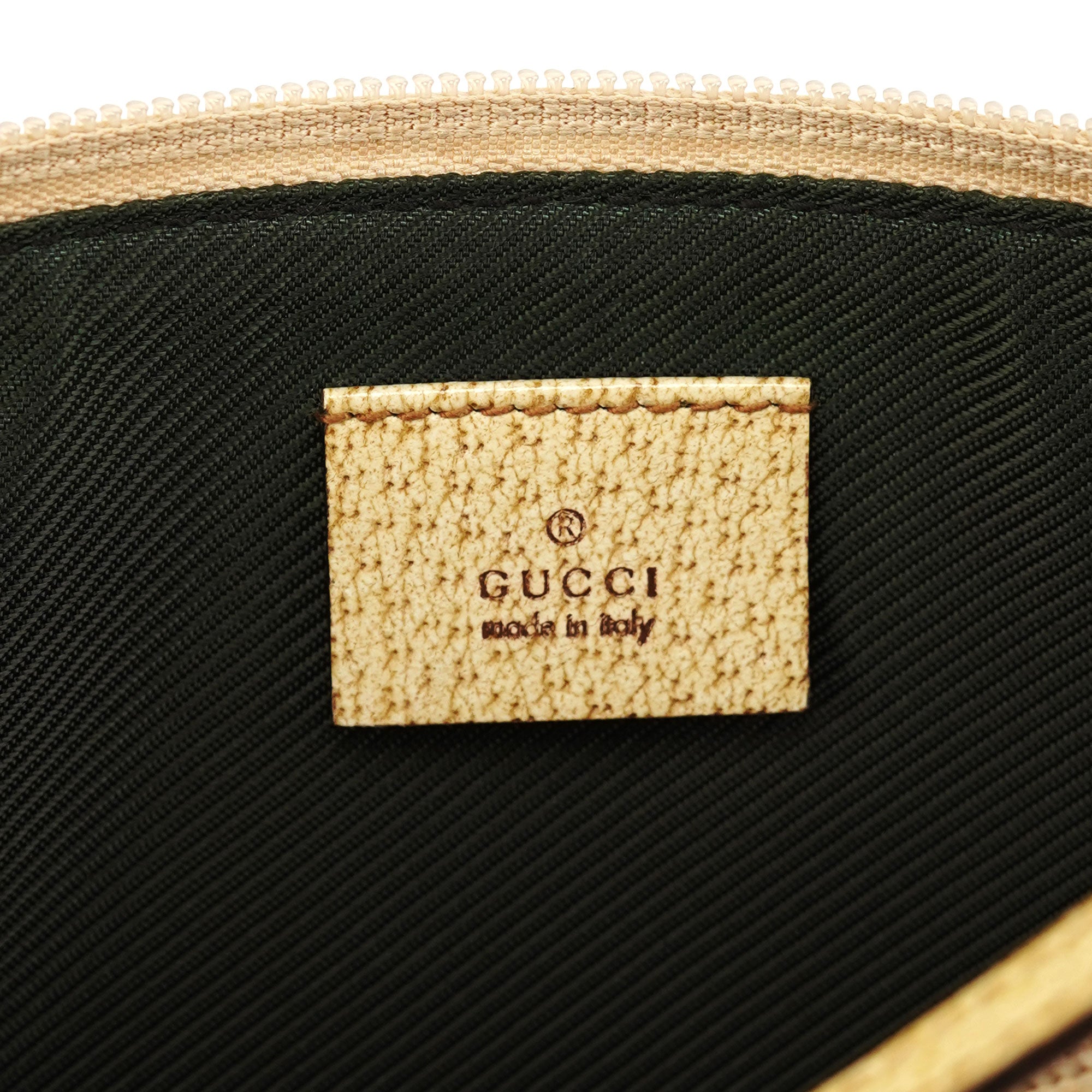 07198 Beige GG Boat Pochette