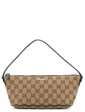 07198 Beige Green GG Boat Pochette