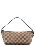 07198 Beige Green GG Boat Pochette