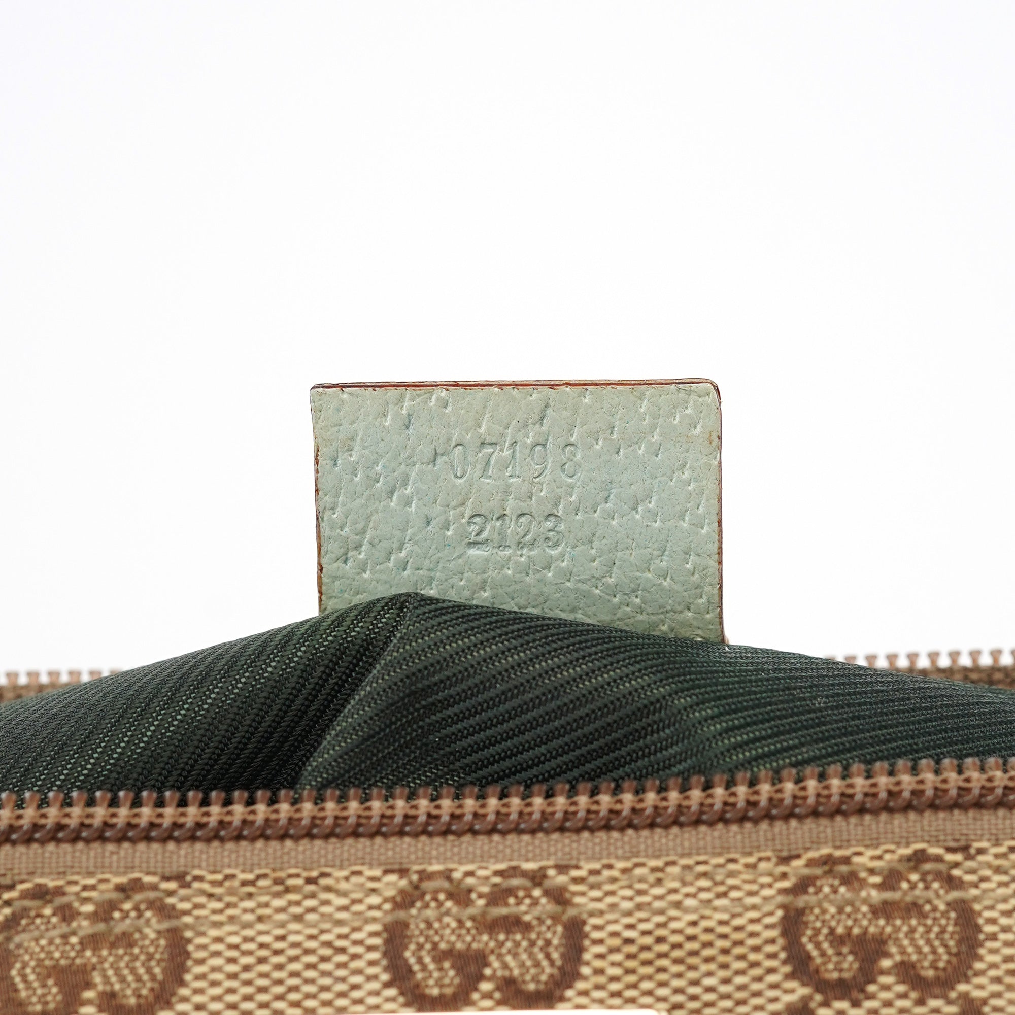 07198 Beige Light Blue GG Boat Pochette