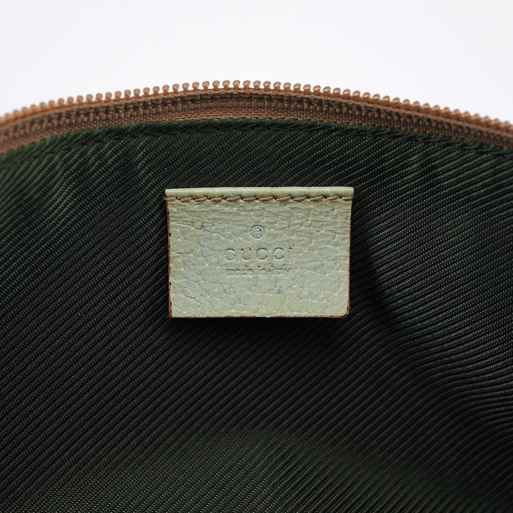 07198 Beige Light Blue GG Boat Pochette