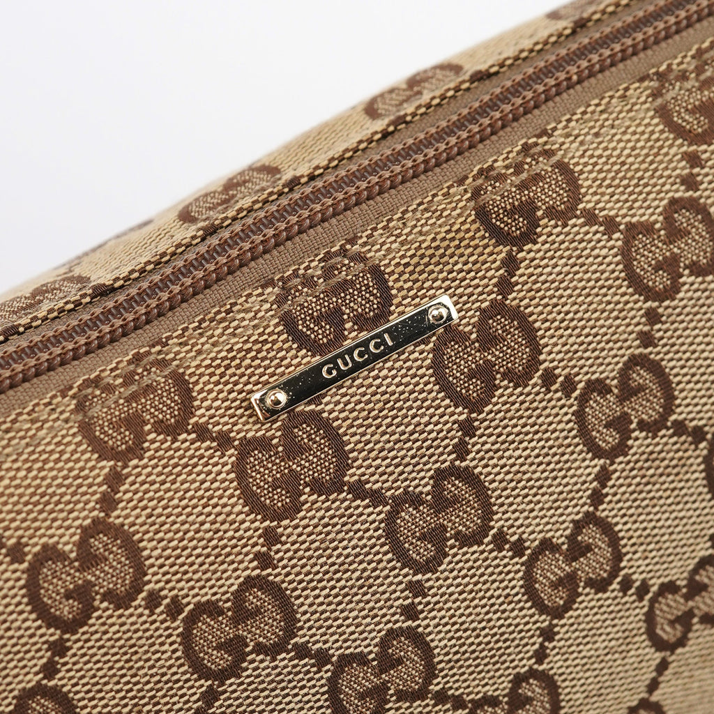 07198 Beige Light Blue GG Boat Pochette