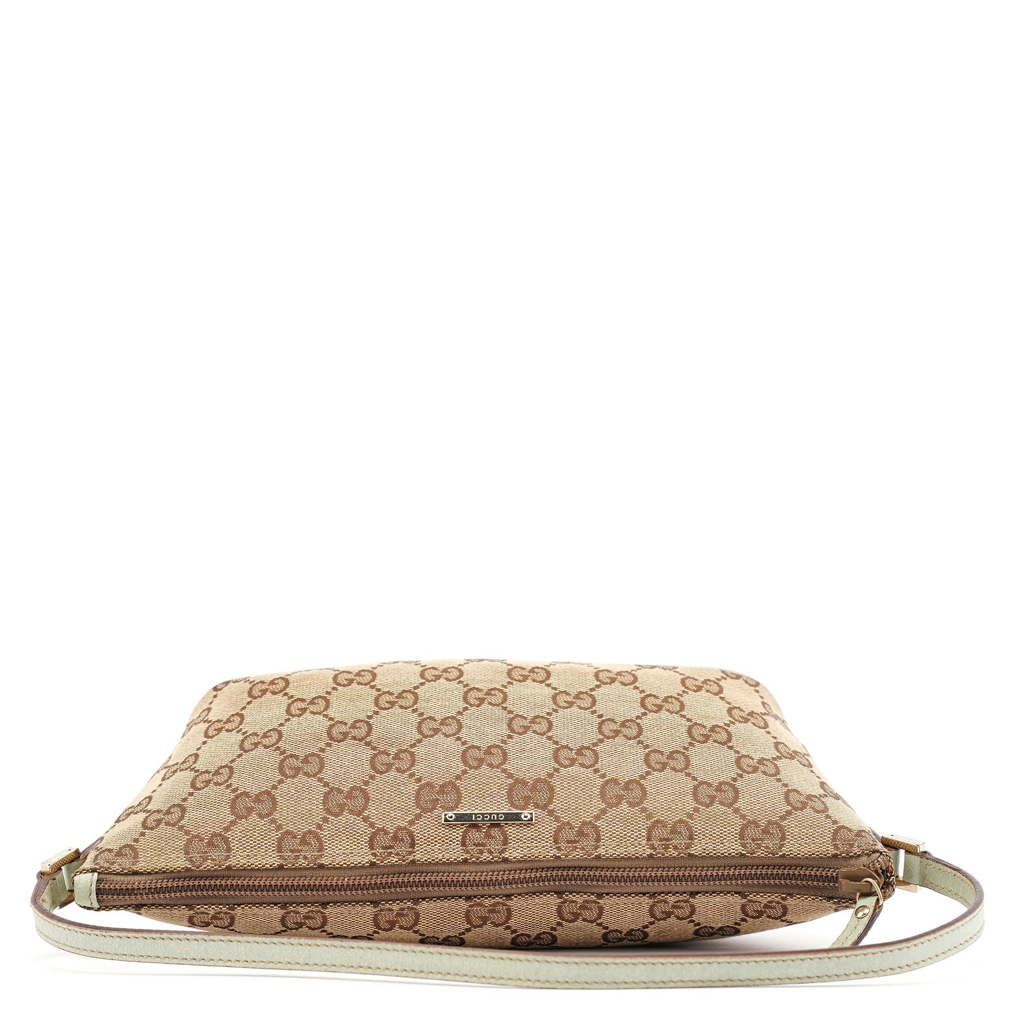 07198 Beige Light Blue GG Boat Pochette
