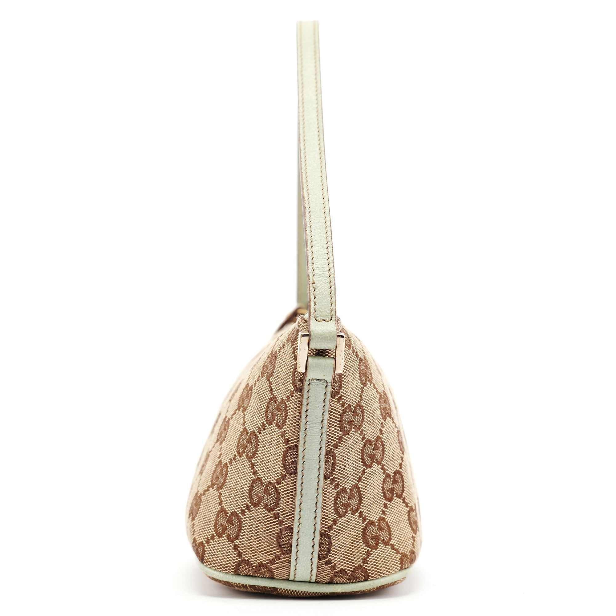 07198 Beige Light Blue GG Boat Pochette
